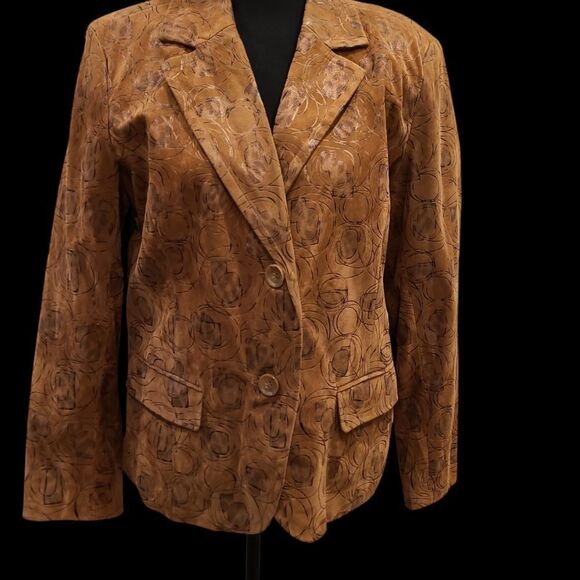 erin london sz M faux suade jacket - Picture 1 of 11